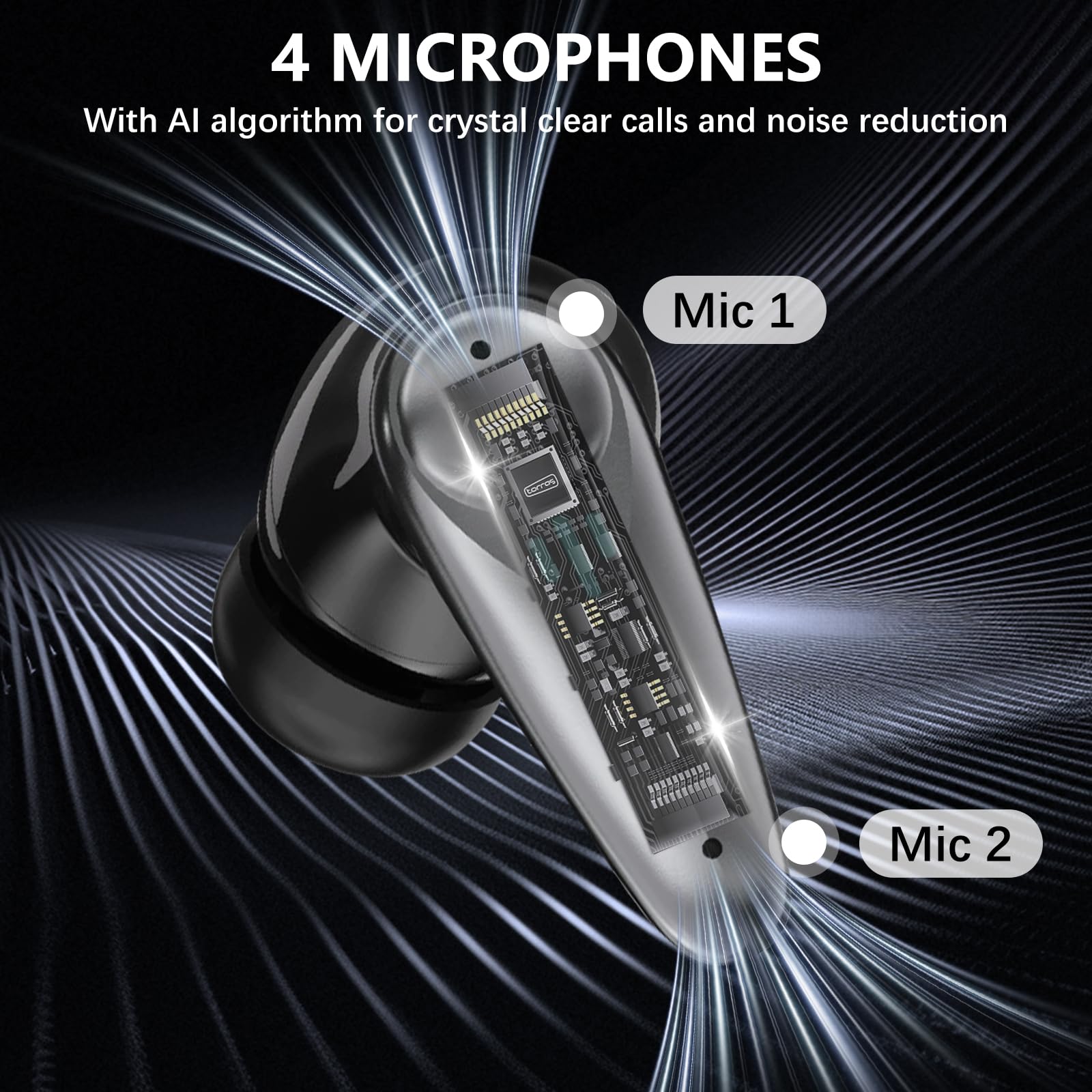 Low-Latency Wireless Gaming Earbuds with ANC and USB-C Dongle