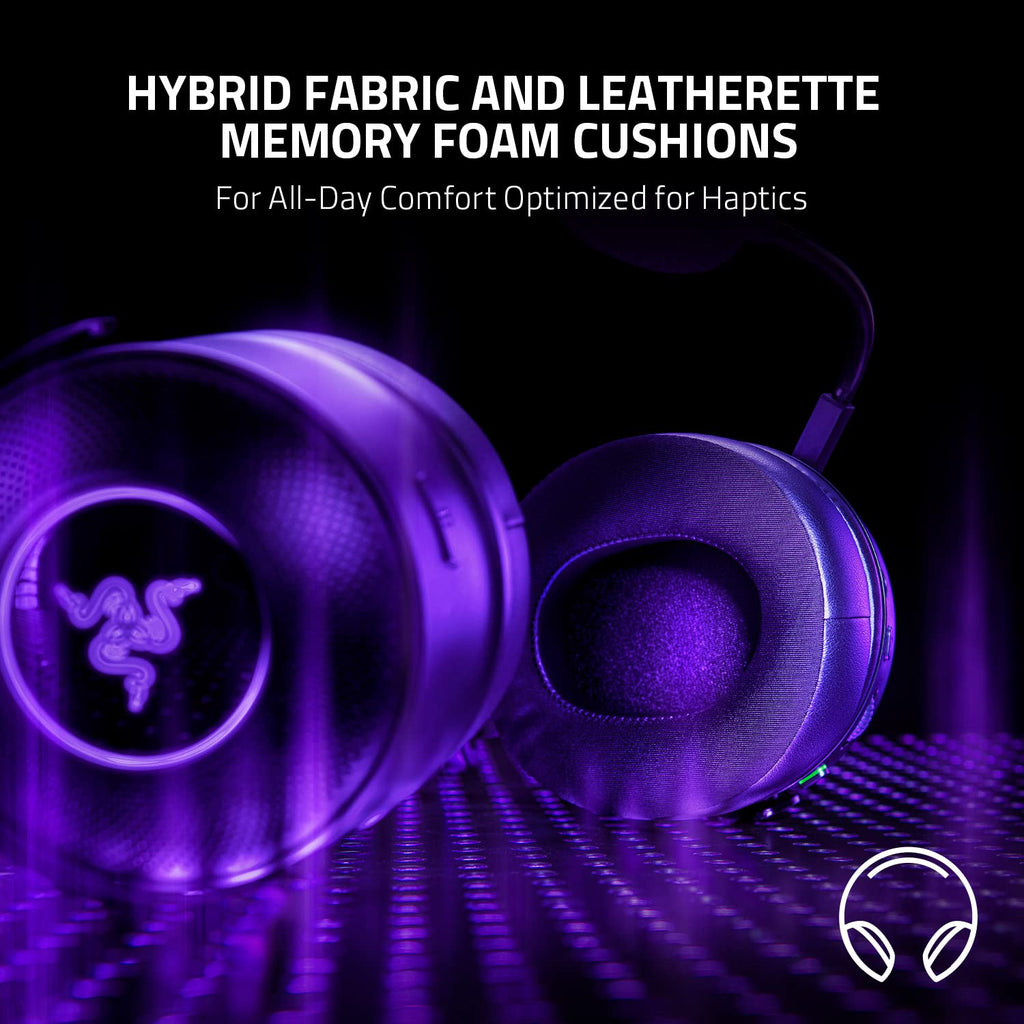 Wireless Gaming Headset with Haptic Feedback and Spatial Audio