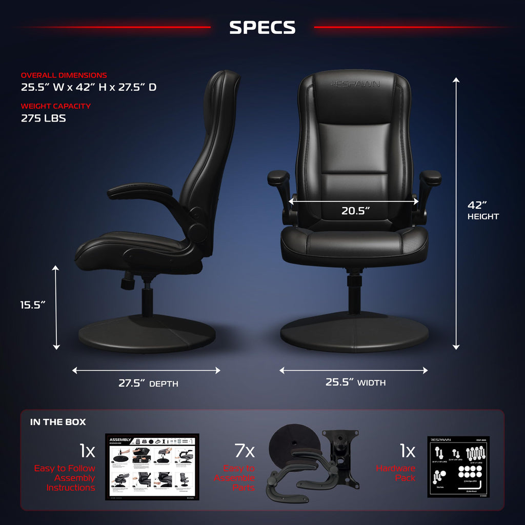 Ergonomic Floor Gaming Chair with Swivel Rocker Design