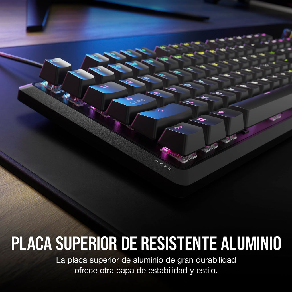 Quiet RGB Mechanical Gaming Keyboard with Rotary Dial