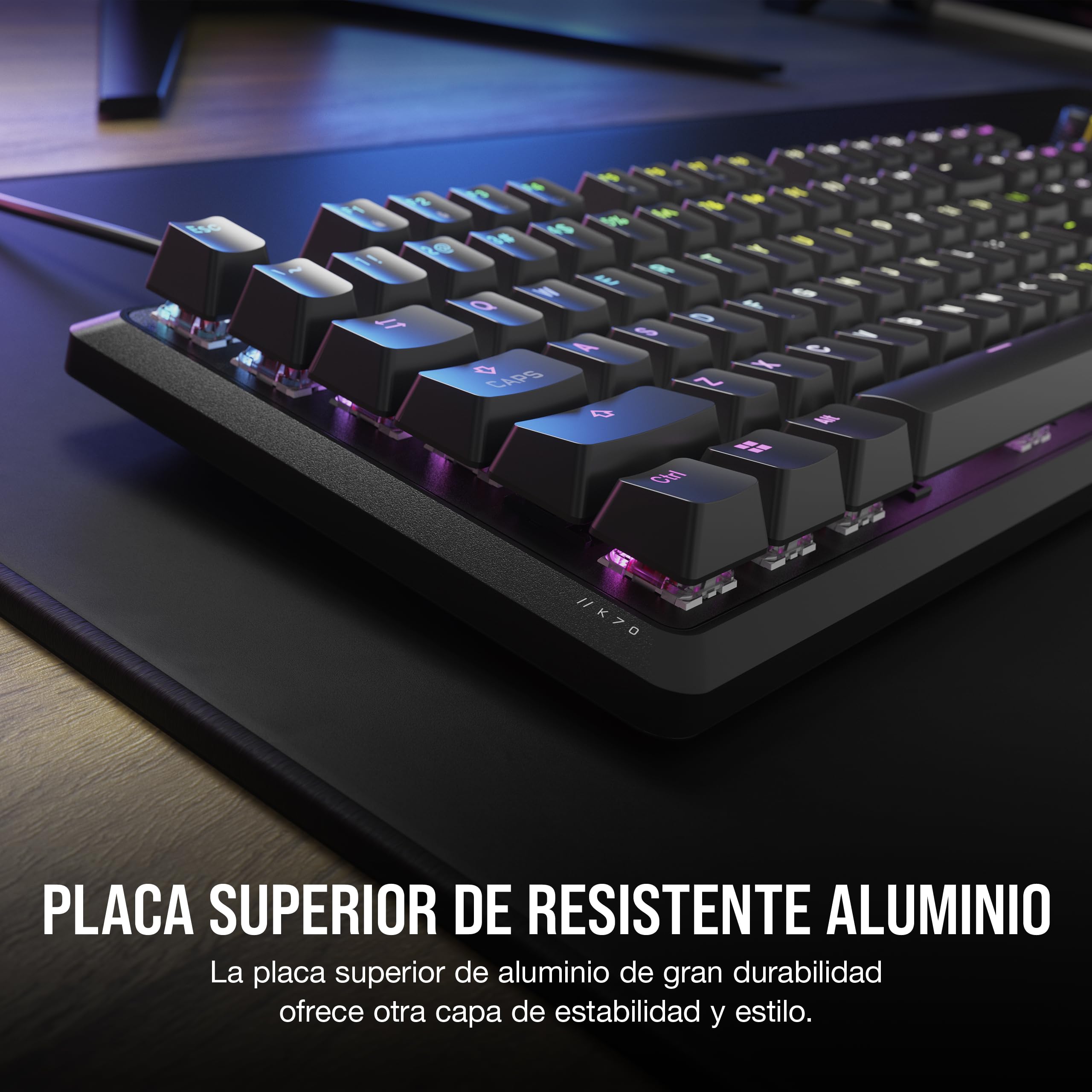 Quiet RGB Mechanical Gaming Keyboard with Rotary Dial