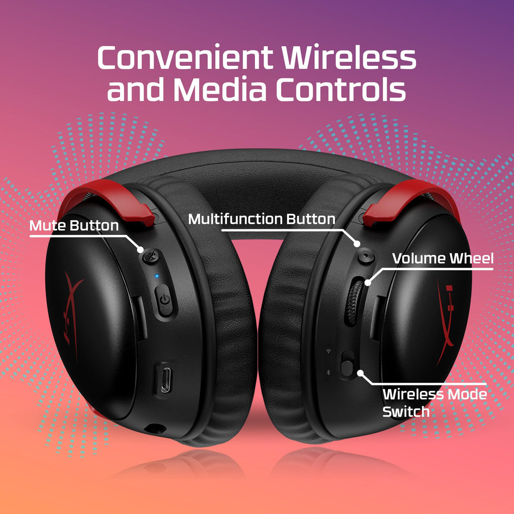 Wireless Gaming Headset with Spatial Audio and 120H Battery Life