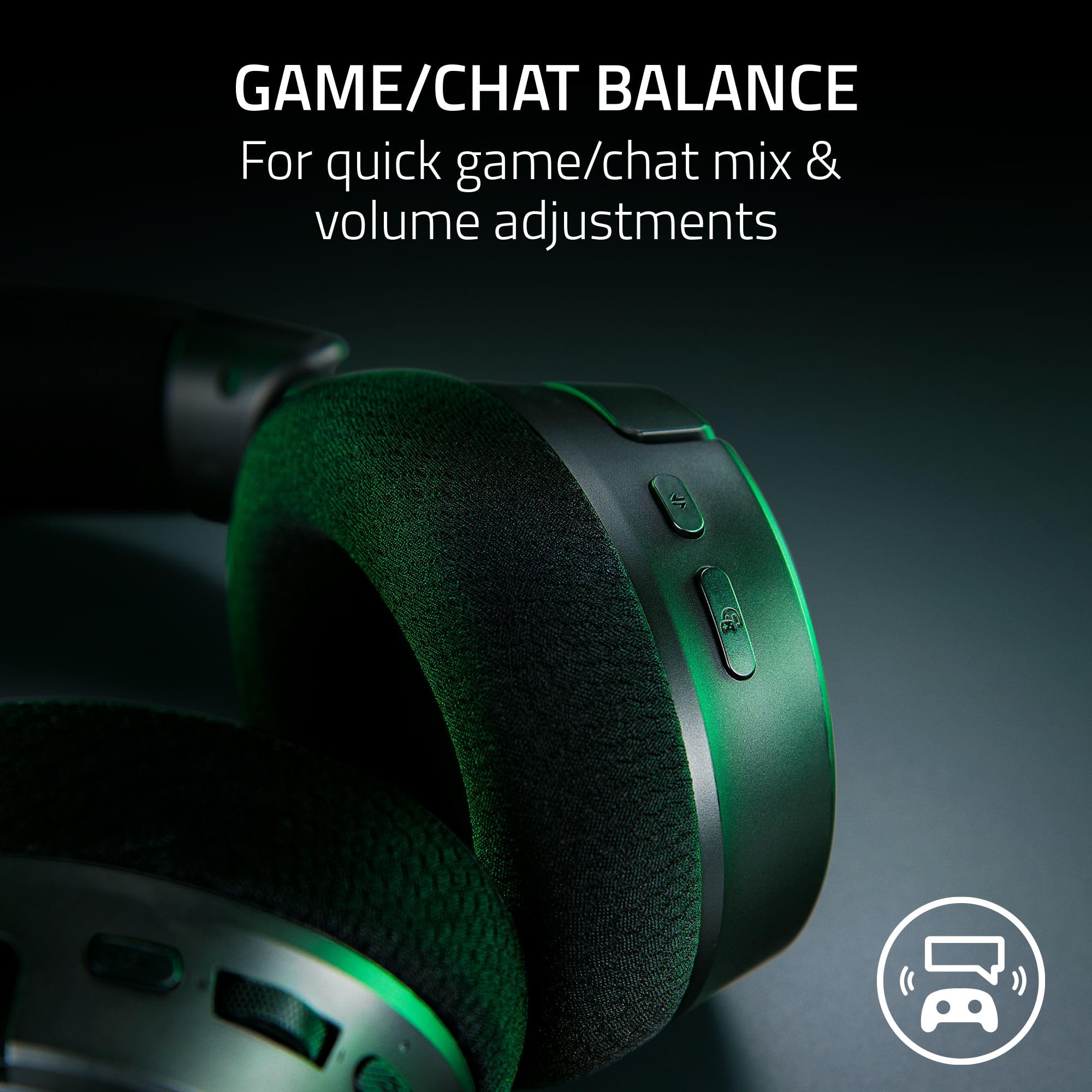 Wireless Gaming Headset with RGB Lighting and Wideband Mic
