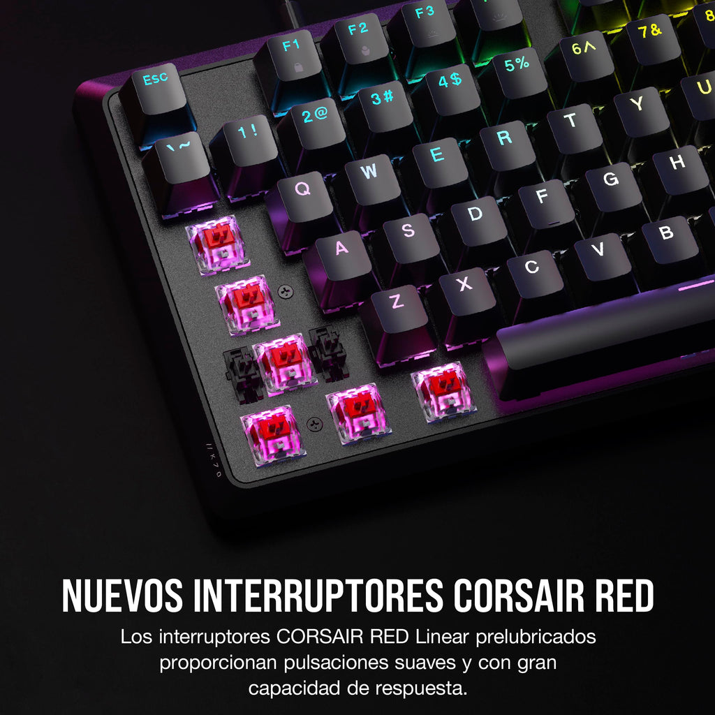 Quiet RGB Mechanical Gaming Keyboard with Rotary Dial