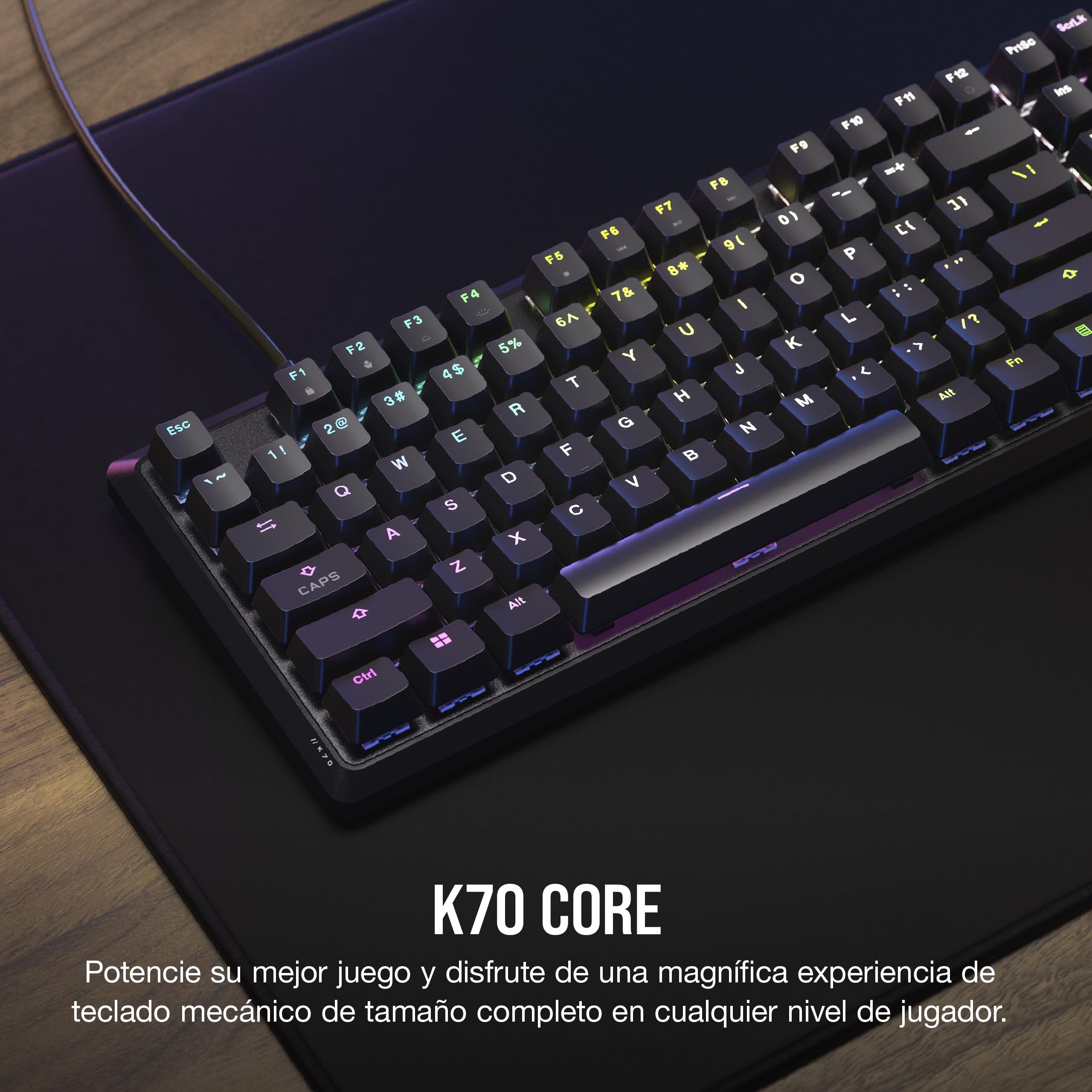 Quiet RGB Mechanical Gaming Keyboard with Rotary Dial